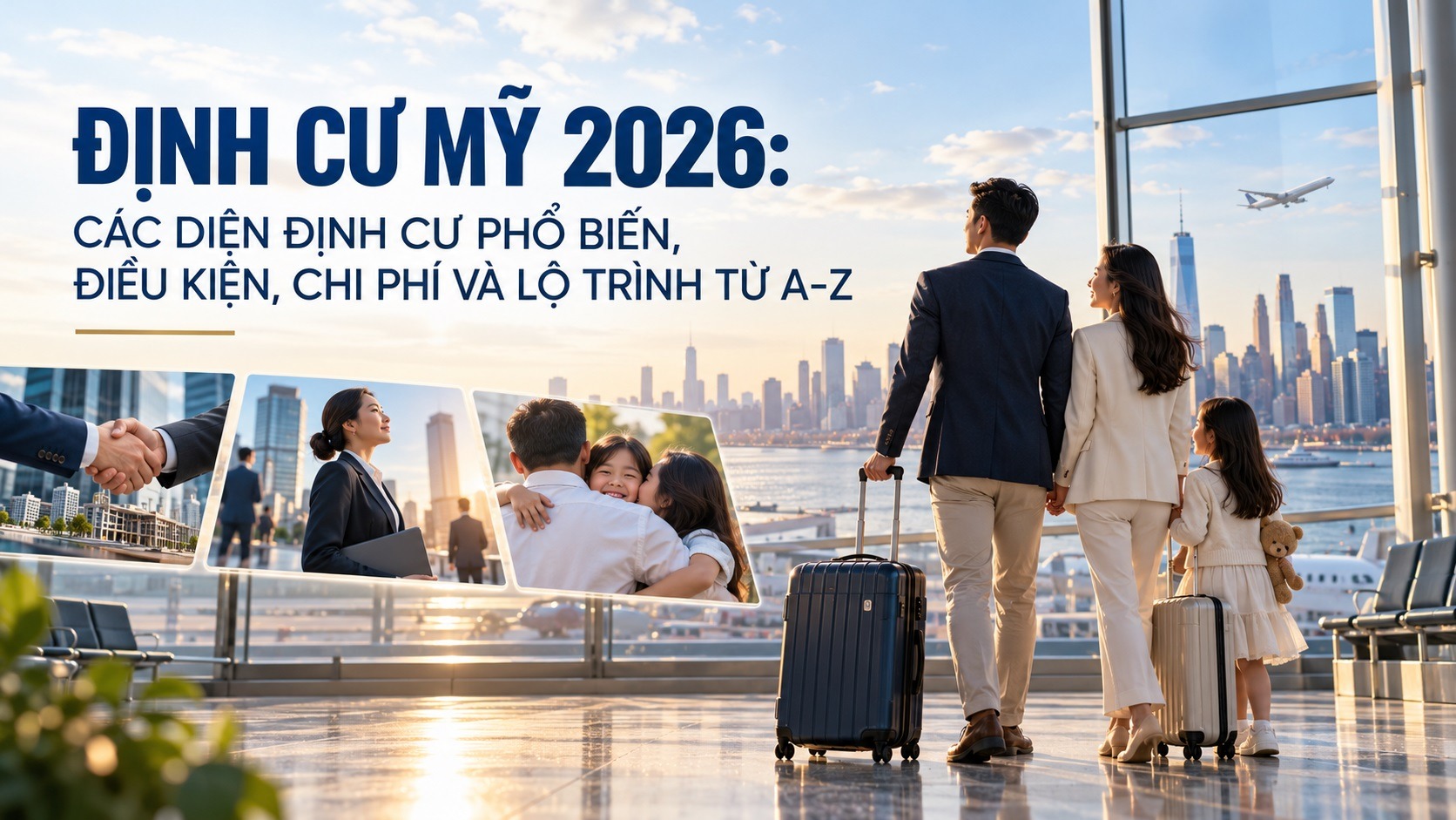 ĐỊNH CƯ MỸ 2026: CÁC DIỆN ĐỊNH CƯ PHỔ BIẾN, ĐIỀU KIỆN, CHI PHÍ VÀ LỘ TRÌNH TỪ A-Z