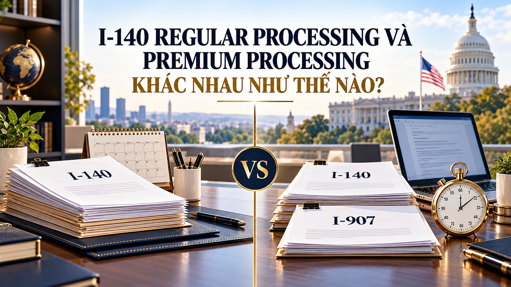 I-140 REGULAR PROCESSING VÀ PREMIUM PROCESSING KHÁC NHAU NHƯ THẾ NÀO?